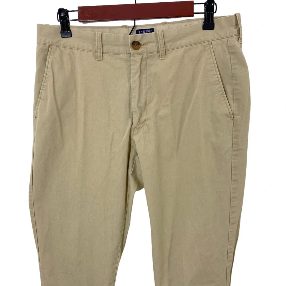 J.Crew The Sutton Tan Khaki Chino Pants Men's 31 x 30 Flat Front